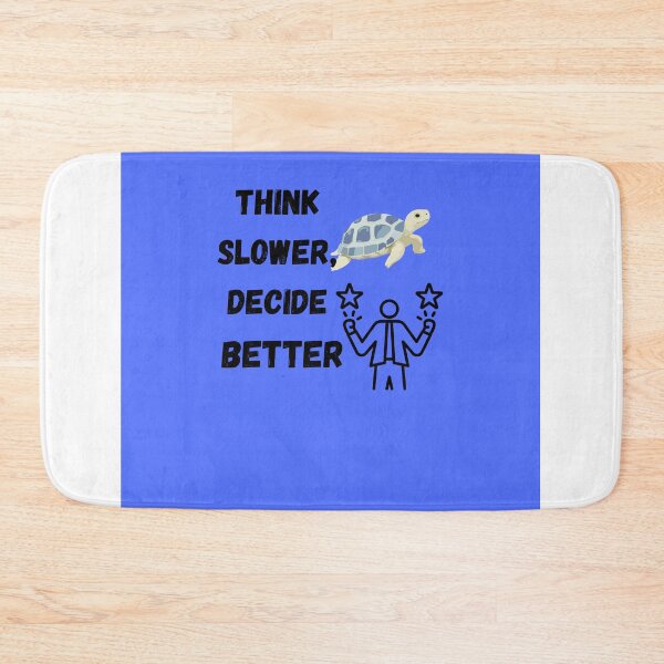 Item preview, Think Slower Decide Better Motivational Quote Turtle Mindset Design designed and sold by NeonPetal.
