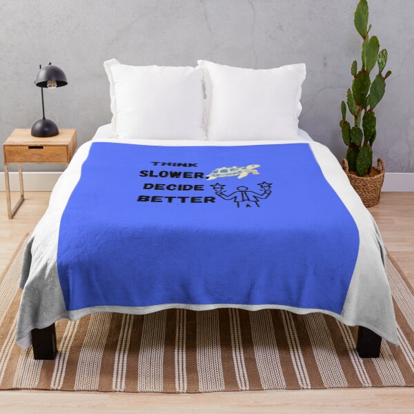 Item preview, Think Slower Decide Better Motivational Quote Turtle Mindset Design designed and sold by NeonPetal.