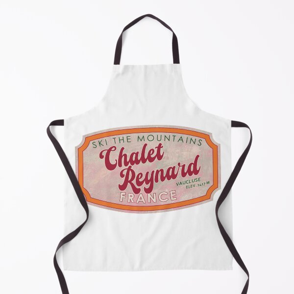 Item preview, Chalet Reynard, France, Vaucluse, Ski, textured skiing badge designed and sold by Wanderful-roads.