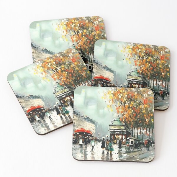 Item preview, La Rue Lafayette and Square Montholon designed and sold by artdesignsnow.
