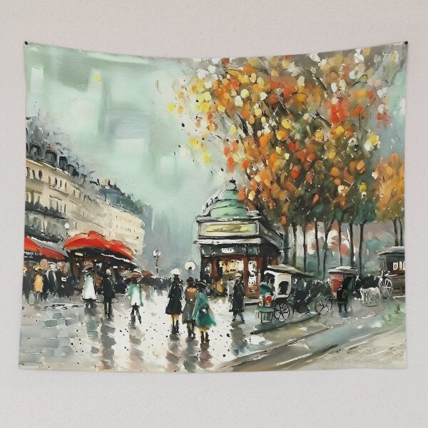Item preview, La Rue Lafayette and Square Montholon designed and sold by artdesignsnow.