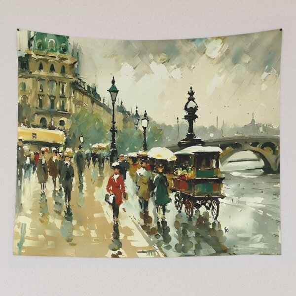 Item preview, La Gare d’Orléans and the Quai d’Orsay in Soft Haze - 03 designed and sold by artdesignsnow.