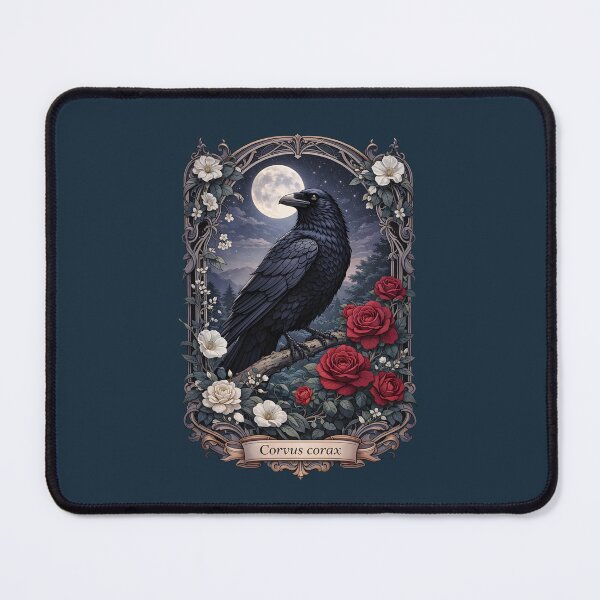 Item preview, Raven Moon Vintage Gothic Wall Art Poster Print designed and sold by BorgSpareParts.