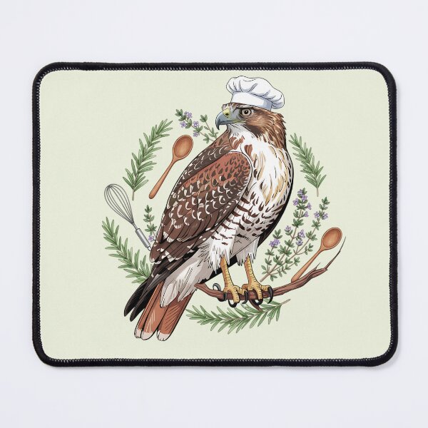 Item preview, Chef Hawk Culinary Wildlife Art designed and sold by BirdsnStuff.