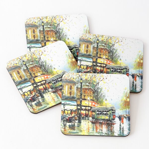 Item preview, La Châtelet: Parisian Streets Alive with Carriages - 11 designed and sold by artdesignsnow.