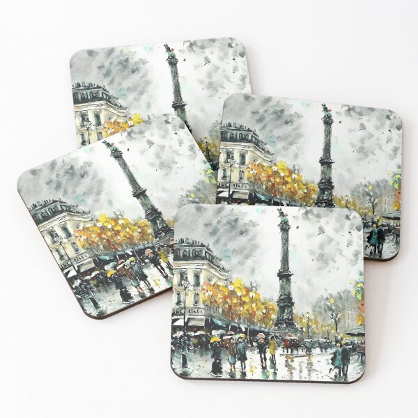 Item preview, La Châtelet: Parisian Streets Alive with Carriages - 10 designed and sold by artdesignsnow.