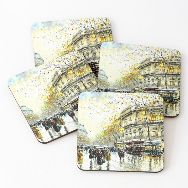 Item preview, La Châtelet: Parisian Streets Alive with Carriages - 07 designed and sold by artdesignsnow.