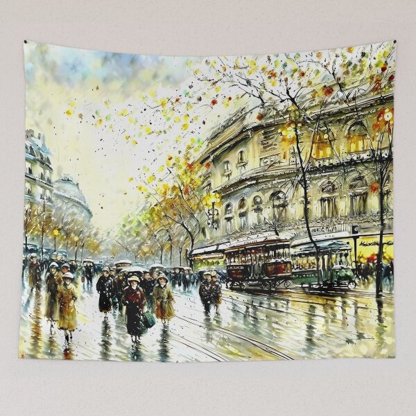 Item preview, La Châtelet: Parisian Streets Alive with Carriages - 07 designed and sold by artdesignsnow.