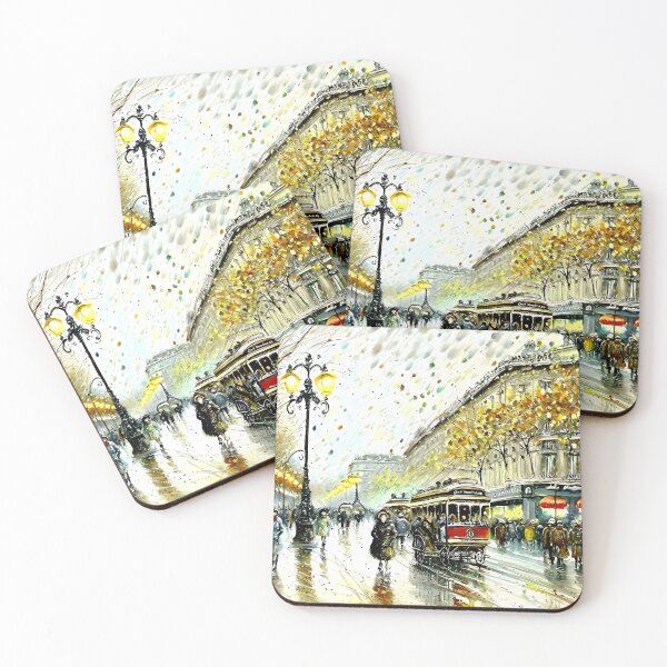 Item preview, La Châtelet: Parisian Streets Alive with Carriages - 06 designed and sold by artdesignsnow.