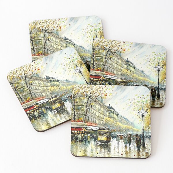 Item preview, La Châtelet: Parisian Streets Alive with Carriages - 05 designed and sold by artdesignsnow.