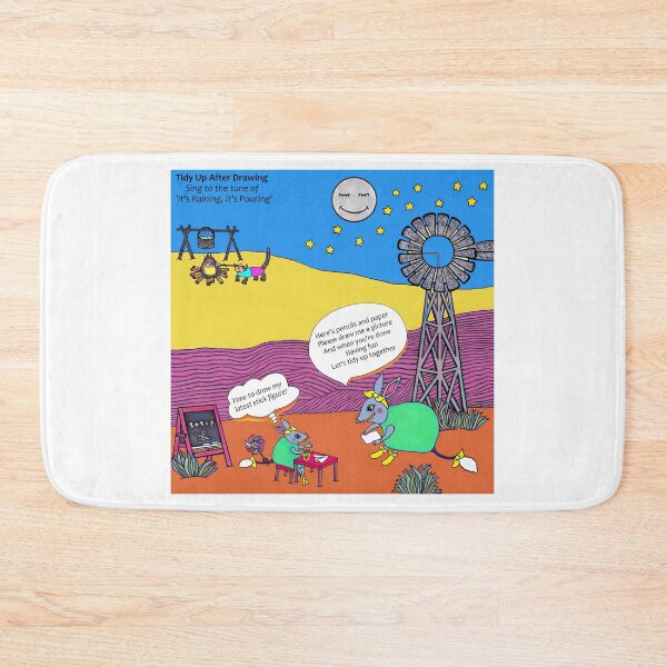 Item preview, Tidy Up After Drawing - It's Raining, It's Pouring designed and sold by tuneinwithamy.