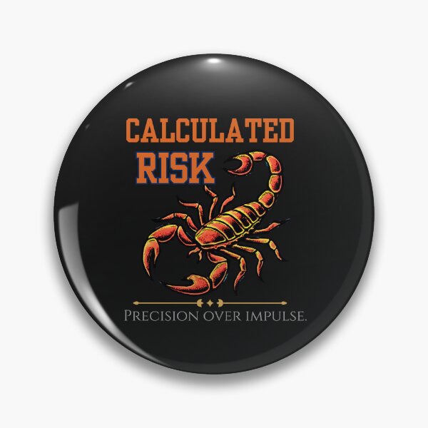 Item preview, Calculated Risk Scorpion – Luxury Minimal Strategic Mindset Black Tee Design designed and sold by AdicretorDesign.