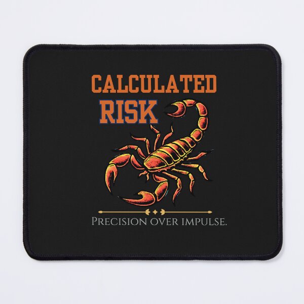 Item preview, Calculated Risk Scorpion – Luxury Minimal Strategic Mindset Black Tee Design designed and sold by AdicretorDesign.