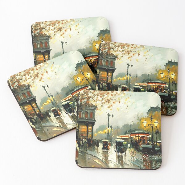 Item preview, La Châtelet: Parisian Streets Alive with Carriages - 04 designed and sold by artdesignsnow.