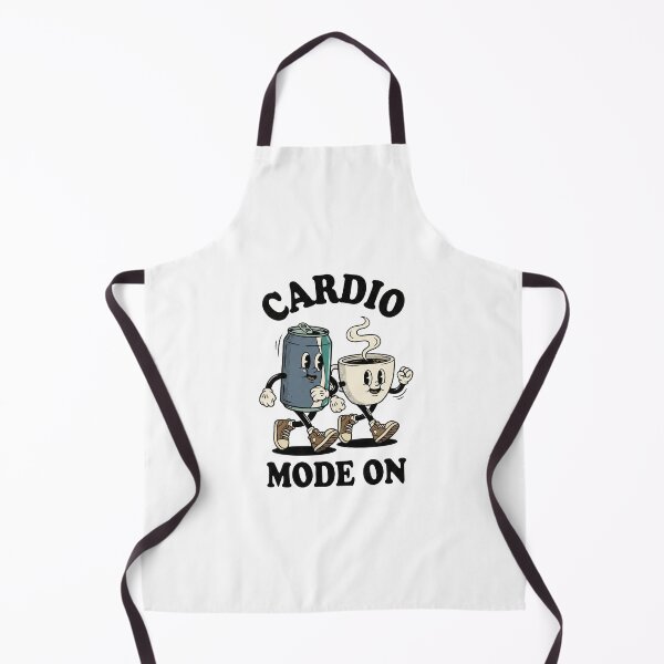 Item preview, Funny Cardio Mode On - Retro Coffee & Soda Mascots designed and sold by AdyKurniawan.