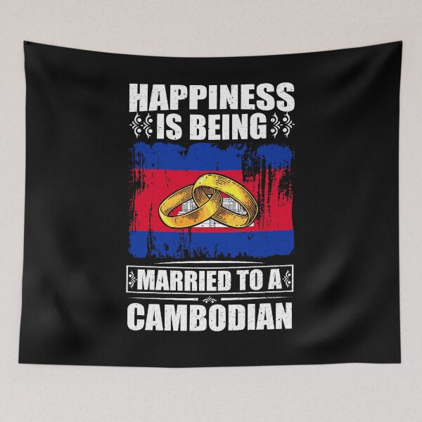 Item preview, Happiness Is Being Married To A Cambodian  designed and sold by GabbyKash.