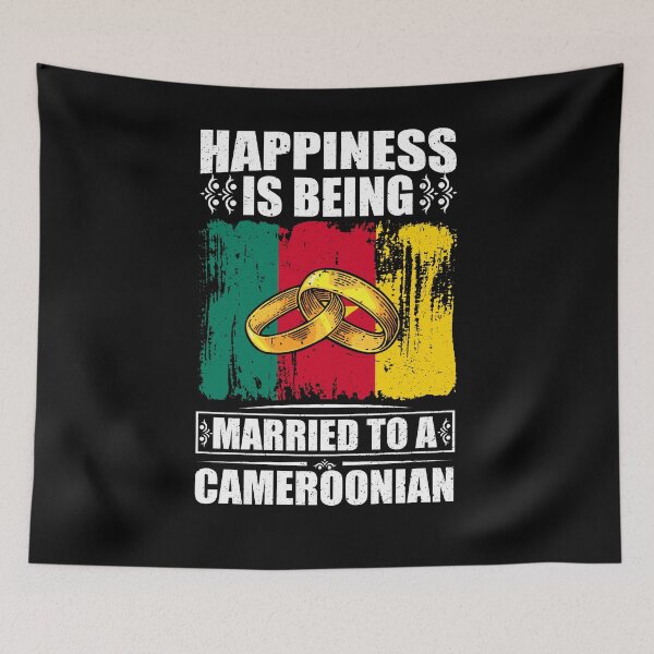 Item preview, Happiness Is Being Married To A Cameroonian  designed and sold by GabbyKash.