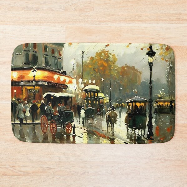 Item preview, La Châtelet: Parisian Streets Alive with Carriage - 02 designed and sold by artdesignsnow.