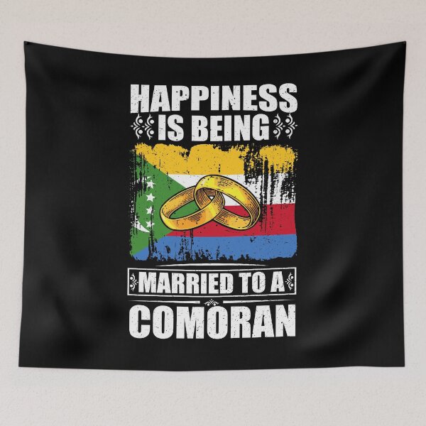 Item preview, Happiness Is Being Married To A Comoran  designed and sold by GabbyKash.