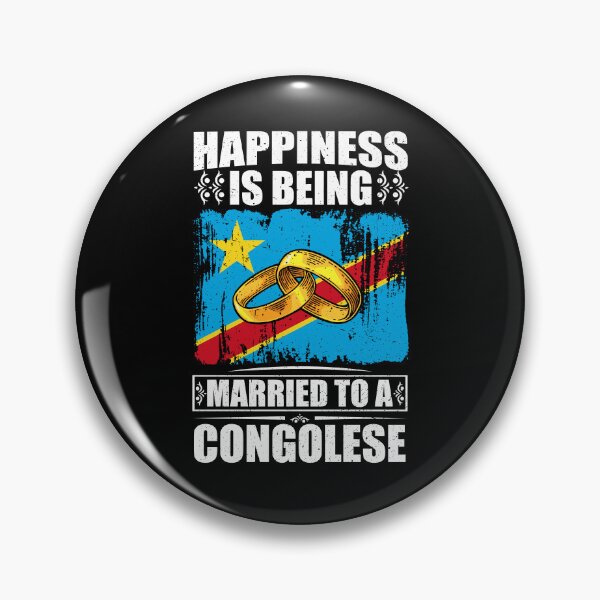 Item preview, Happiness Is Being Married To A Congolese  designed and sold by GabbyKash.