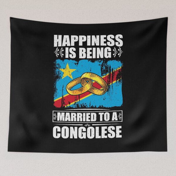 Item preview, Happiness Is Being Married To A Congolese  designed and sold by GabbyKash.