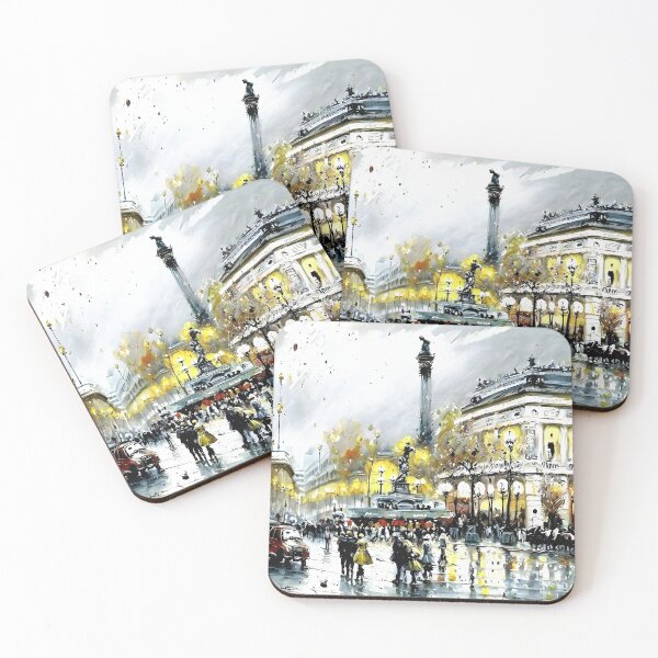 Item preview, La Châtelet: Parisian Streets Alive with Carriages - 01 designed and sold by artdesignsnow.