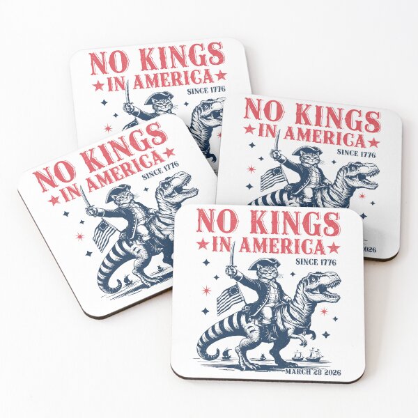 Item preview, No Kings in America march 28 2026 cat designed and sold by MackenzieBin.