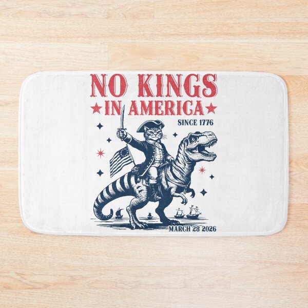 Item preview, No Kings in America march 28 2026 cat designed and sold by MackenzieBin.