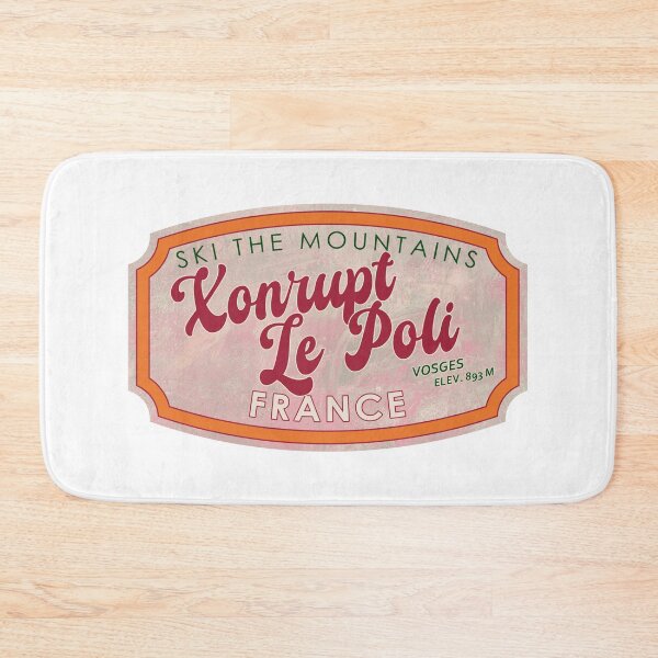 Item preview, Xonrupt – Le Poli, Francia, Vosgos, Esquí, insignia de esquí texturizada designed and sold by Wanderful-roads.