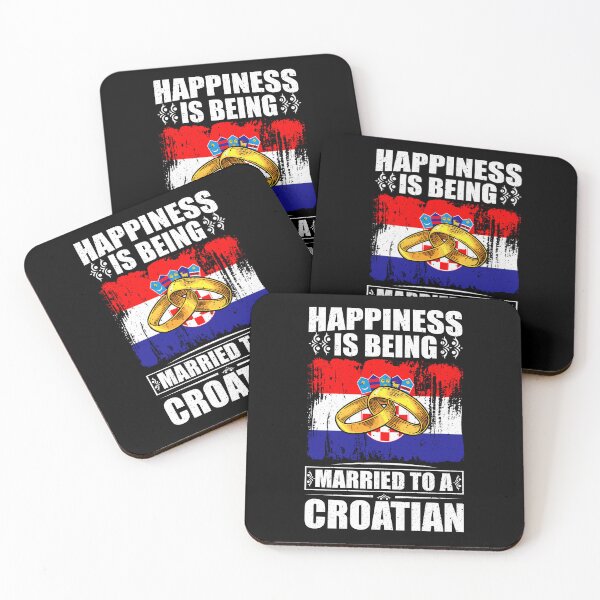 Item preview, Happiness Is Being Married To A Croatian  designed and sold by GabbyKash.