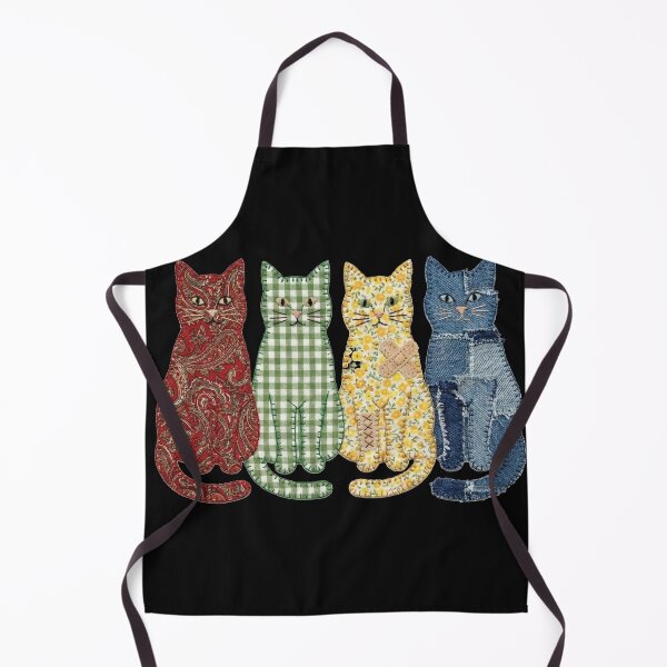 Item preview, Cute Patchwork Cats - Quilted Fabric Applique Style designed and sold by AdyKurniawan.