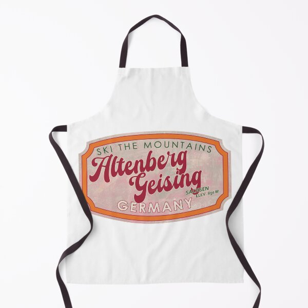 Item preview, Altenberg Geising, Germany, Sachsen, Ski, textured skiing badge designed and sold by Wanderful-roads.