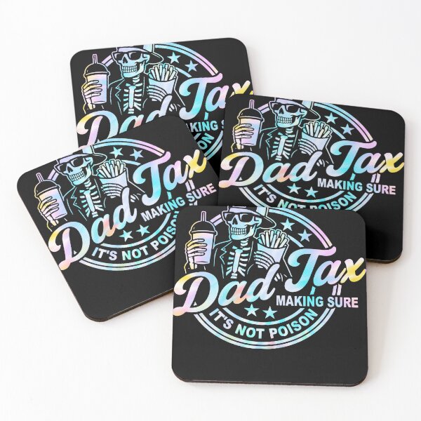 Item preview, Dad Tax Making Sure It's Not Poison Skeleton Dad Tax Tie Dye  designed and sold by judycuevas1.