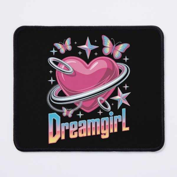 Item preview, Dreamgirl Pink Heart Planet Butterfly Retro Valentine's Day designed and sold by DarylWelsh2024.