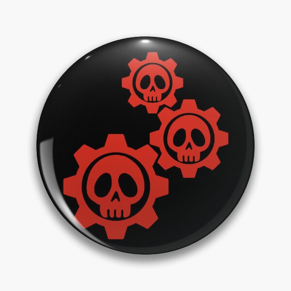 Item preview, Skulls and gears (red) designed and sold by Lagueny.