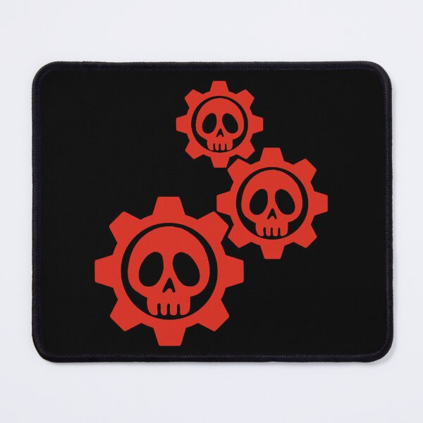 Item preview, Skulls and gears (red) designed and sold by Lagueny.
