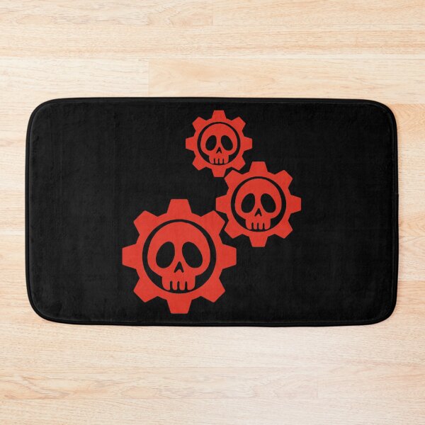 Item preview, Skulls and gears (red) designed and sold by Lagueny.