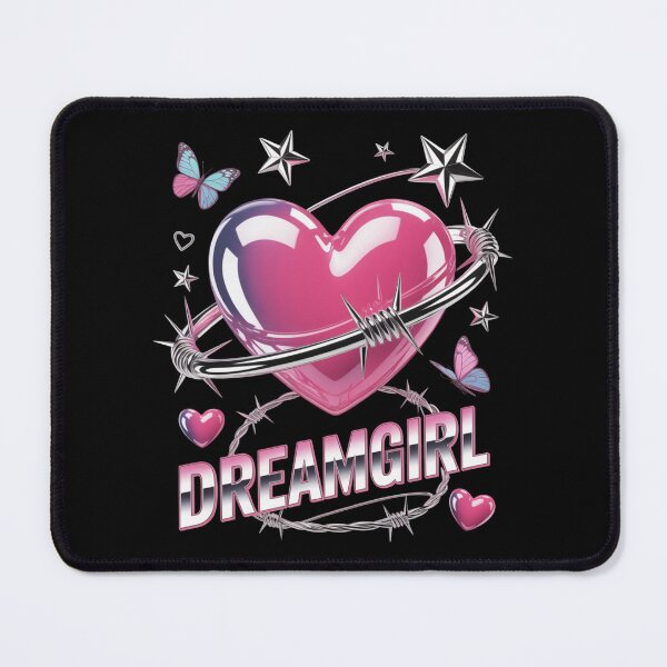 Item preview, Dreamgirl Barbed Wire Glossy Heart Butterflies Y2K Valentine's Day designed and sold by DarylWelsh2024.