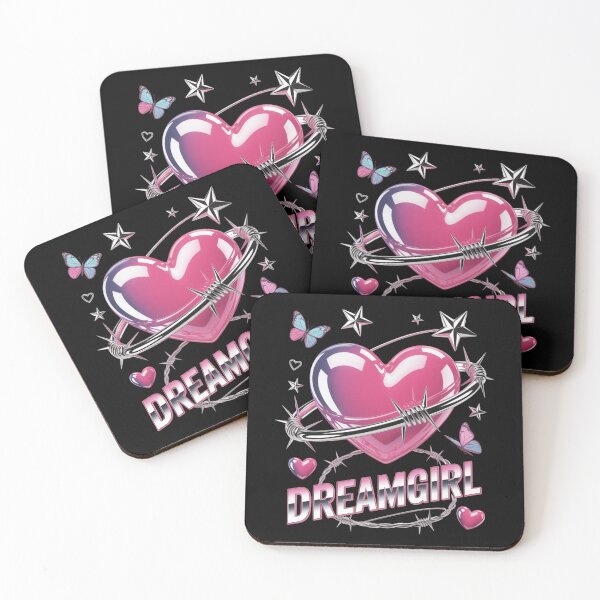 Item preview, Dreamgirl Barbed Wire Glossy Heart Butterflies Y2K Valentine's Day designed and sold by DarylWelsh2024.