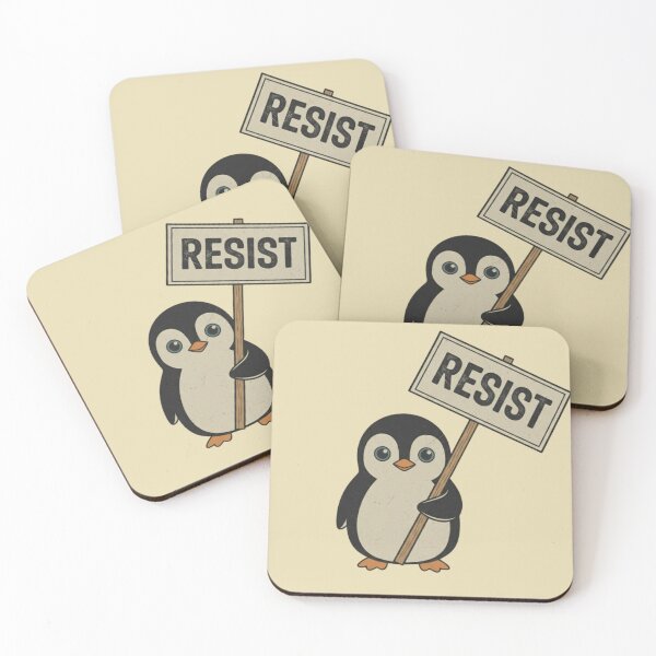 Item preview, Resist Activist Protest Penguin designed and sold by Bouufarte.