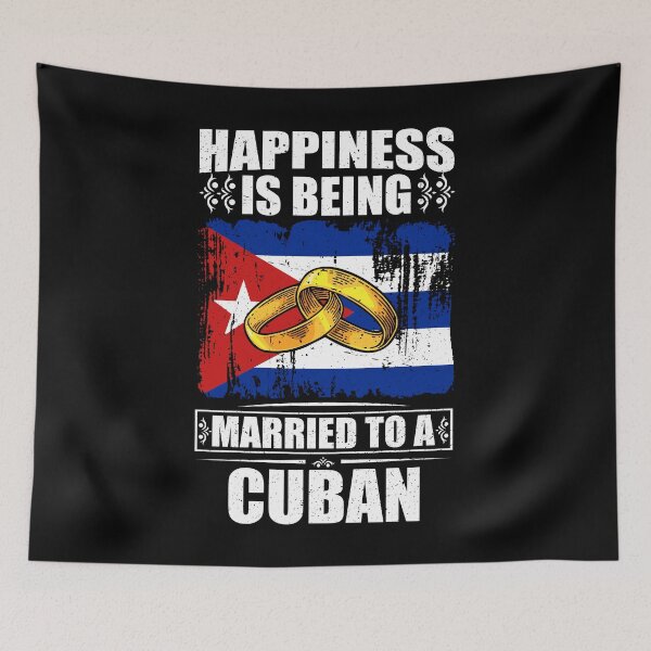 Item preview, Happiness Is Being Married To A Cuban  designed and sold by GabbyKash.