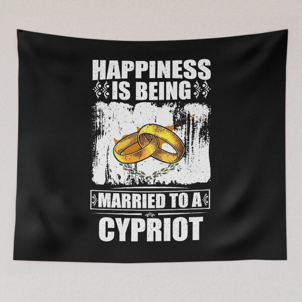 Item preview, Happiness Is Being Married To A Cypriot  designed and sold by GabbyKash.