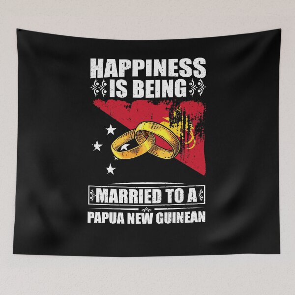 Item preview, Happiness Is Being Married To A Papua New Guinean designed and sold by GabbyKash.