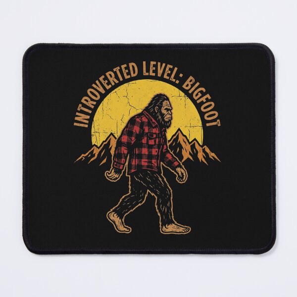 Item preview, Introverted Level Bigfoot - Funny Social Distancing Sasquatch designed and sold by AdyKurniawan.