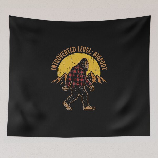 Item preview, Introverted Level Bigfoot - Funny Social Distancing Sasquatch designed and sold by AdyKurniawan.