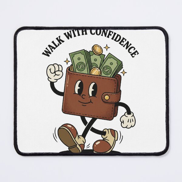 Item preview, Walk With Confidence - Retro 30s Money Wallet Mascot designed and sold by AdyKurniawan.
