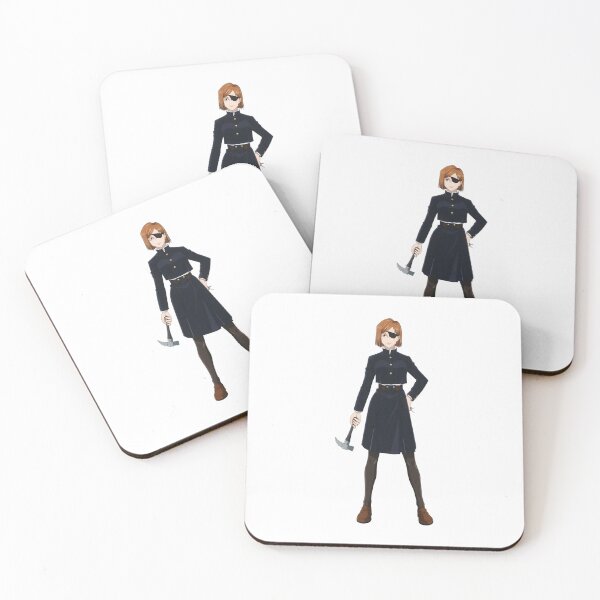 Item preview, Eye‑Patch Anime Heroine with Hammer in Dark Uniform designed and sold by lamiarte.