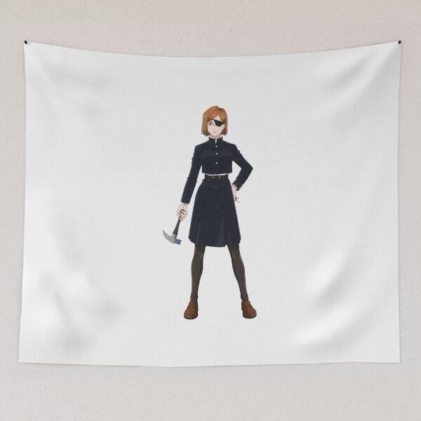 Item preview, Eye‑Patch Anime Heroine with Hammer in Dark Uniform designed and sold by lamiarte.