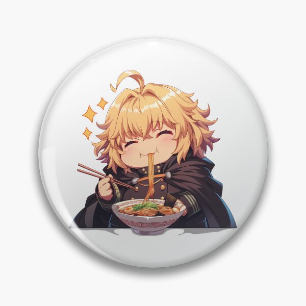 Item preview, Mikaela Hyakuya Seraph End Kawaii Ramen Cozy Bite designed and sold by mildaclairmo.