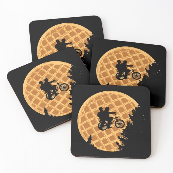 Item preview, E.T.'s moon as Eggo Waffles by Stranger Things | budflux.com designed and sold by Budflux.